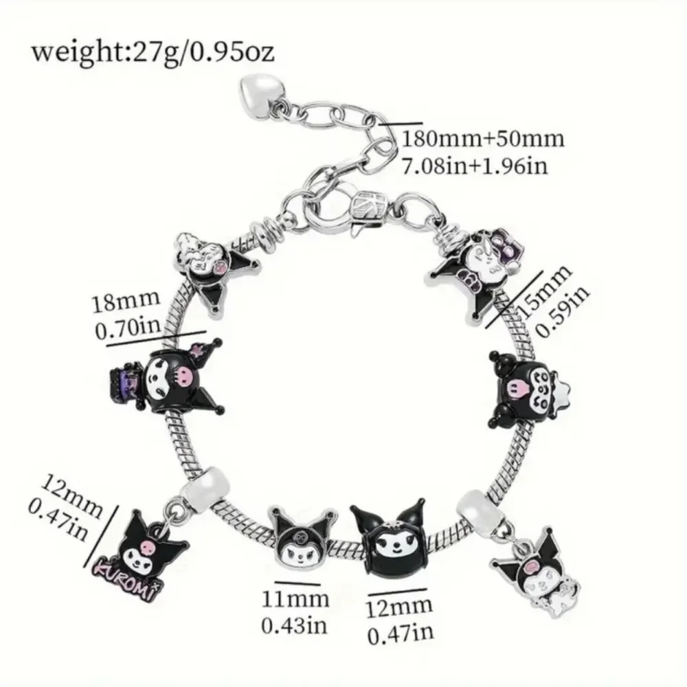 Hello Kitty Kuromi Charm Bracelet